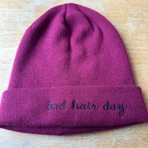 David and Young Purple Bad Hair Day Beanie